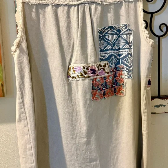 POL Multicolor Patchwork Sleeveless Tunic - Picture 4 of 7